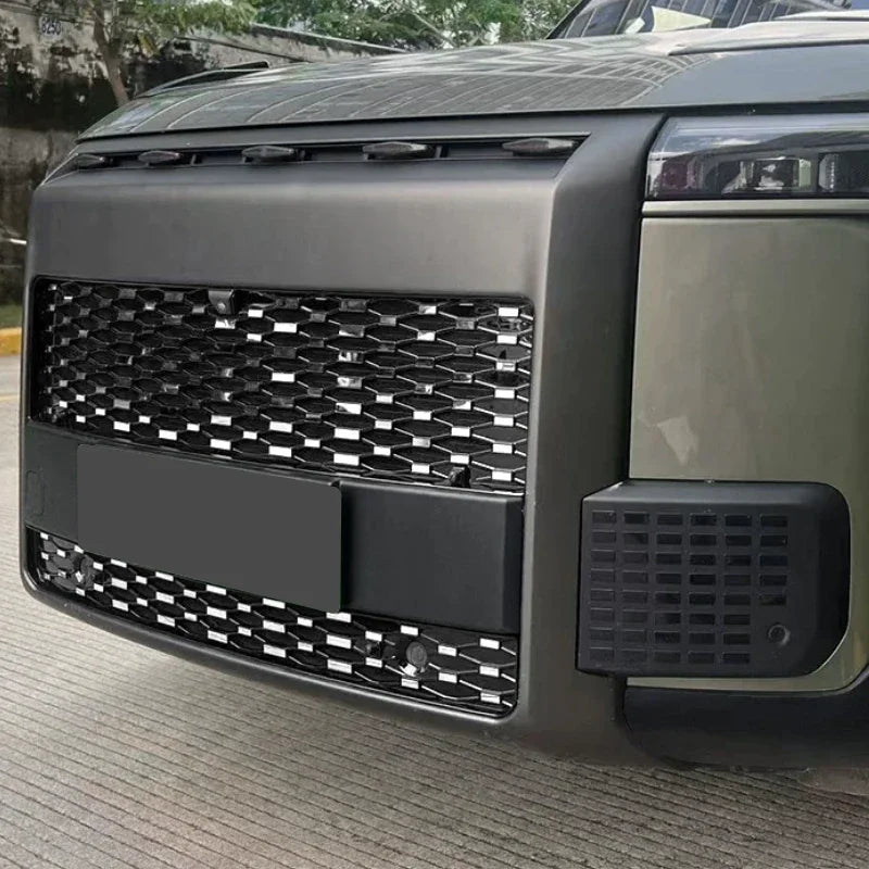 Car Replace Bumper Center Intake Grille Cover For ROX 01 ADAMAS 2024-Present Front Upper Lower Grille  Buckle Insect Proof Net