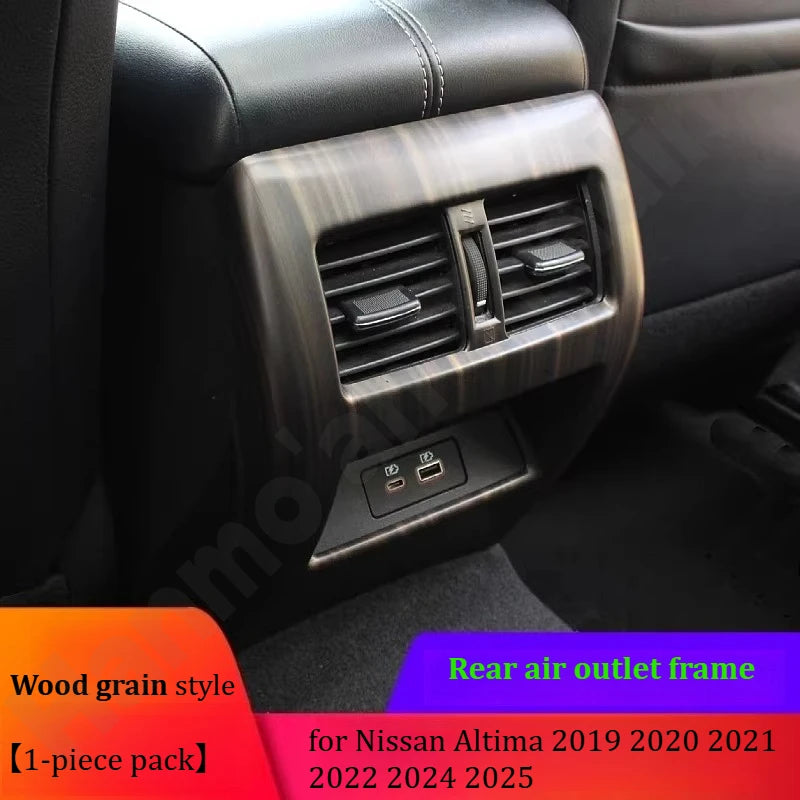 for Nissan Altima 2019 2020~2025 Door armrest panel frame/glass lift decorative sticker/interior modification