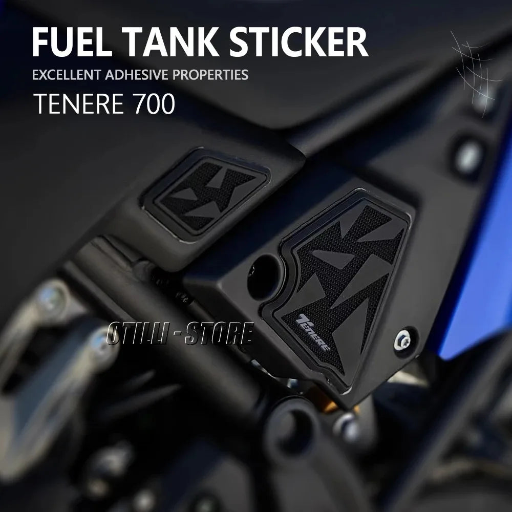 Tank Pad Sticker For YAMAHA TENERE 700 World Raid T700 T7 Tenere700 World Raid 2025 Motorcycle Non-slip Side Fuel Tank Stickers