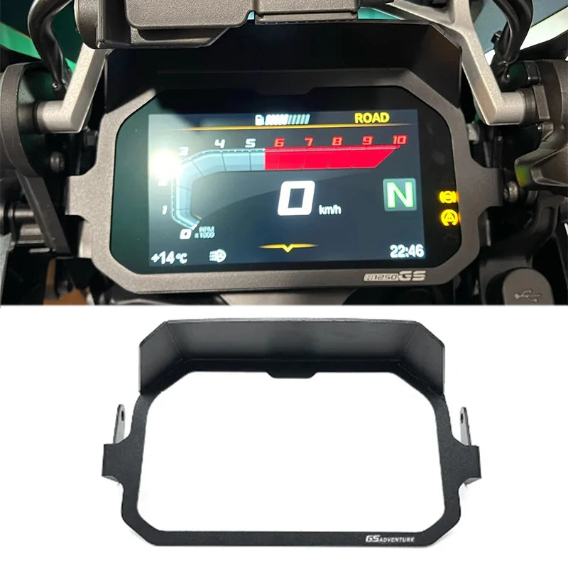 R1200GS R1250GS TFT Theft Protection With Sun Visor For BMW R 1250 GS ADV R1200 GS Adventure Meter Frame Cover Screen Protector