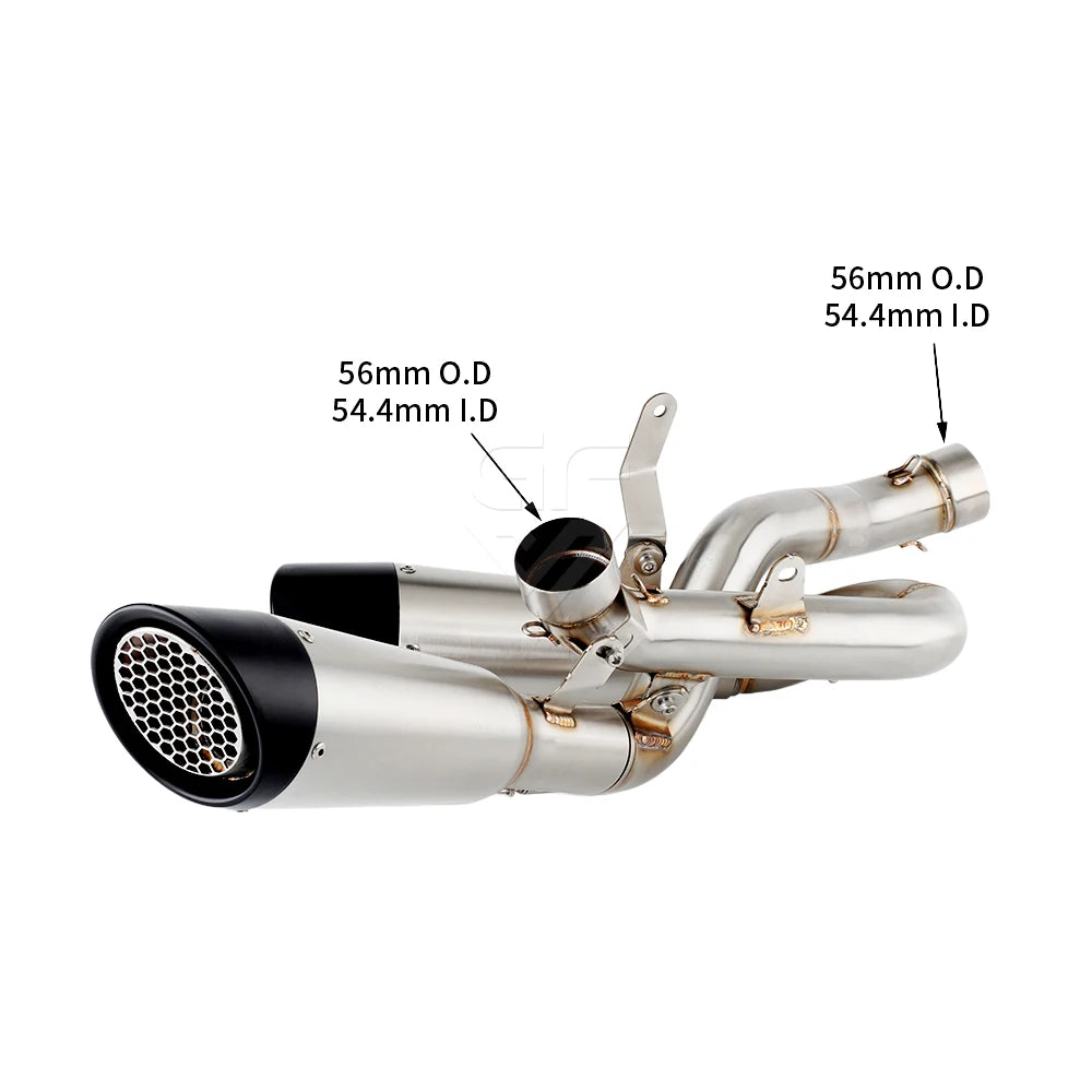 For Ducati Panigale V4 / S 2018 to 2023 StreetFighter V4 2020-2022 Escape Slip-on Motorcycle Exhaust Muffler With Link Pipe