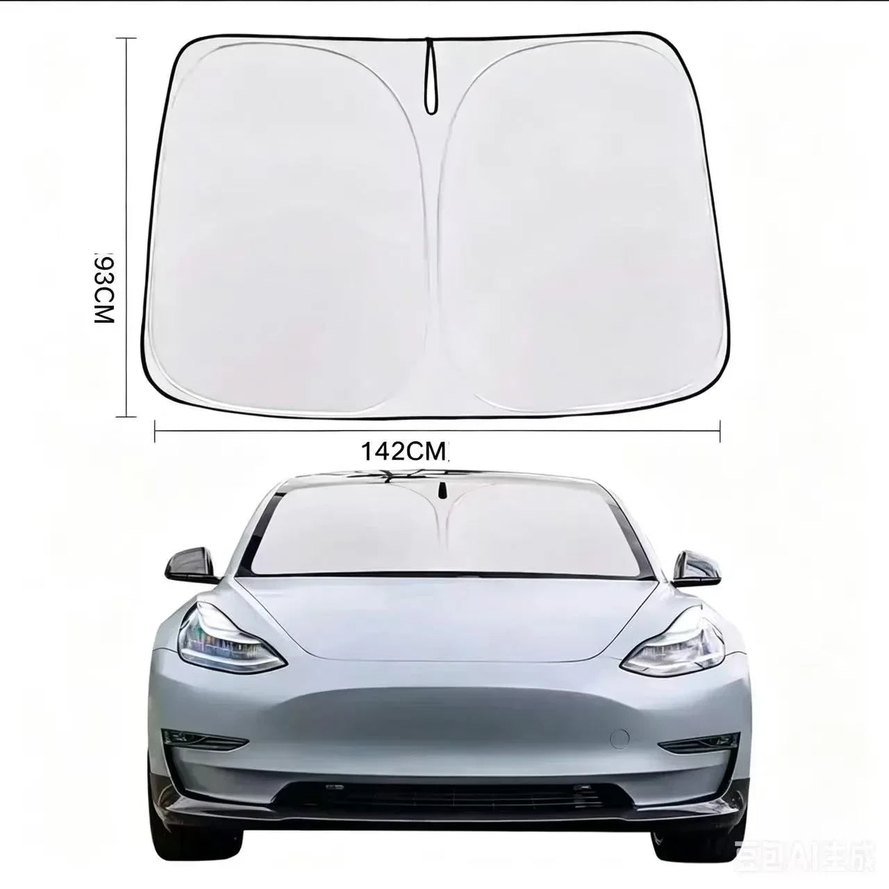 For Tesla Model Y Juniper Car Windshield Sunshade Cover Front Window Sun Shade Heat Insulation Summer Auto Accessories