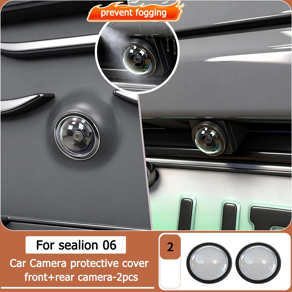 For BYD Sea Lion 06 EV/DM-I Car Camera Protective Cover 360 Lens Protective Cover Rain And Fog Proof Cover Accessories