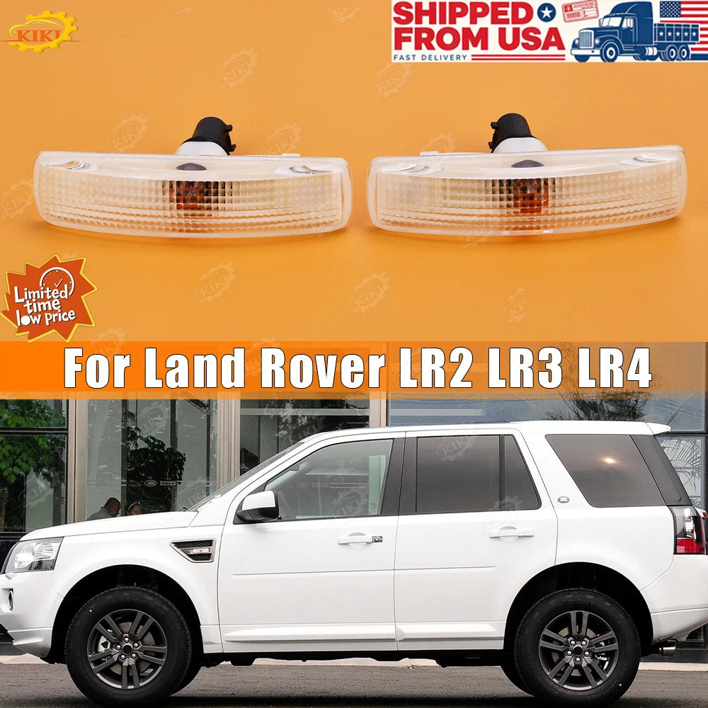 إشارة انعطاف جانبية أوتوماتيكية باللون الكهرماني، مصباح تحديد الموقع، OEM LR007954، مناسب لسيارات لاند روڤر LR2 LR3 LR4 رينج سبورت، قطع غيار الإضاءة الجانبية.