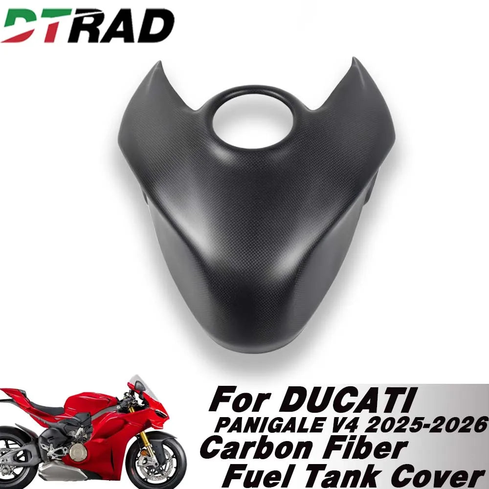 For DUCATI Panigale / Streetfighter V4 V4S 2025-2026 Carbon Fiber Motorcycle Upper Front Fuel Tank Protection Cover Fairing Kit