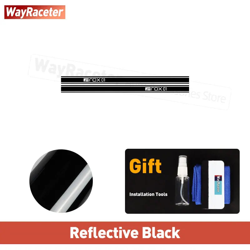 2 Pcs/Set Door Side Stripes Sticker Carbon Fiber Vinyl Decal For Polestones 01 ROX 01 2025 2026 2023 2024 Accessories