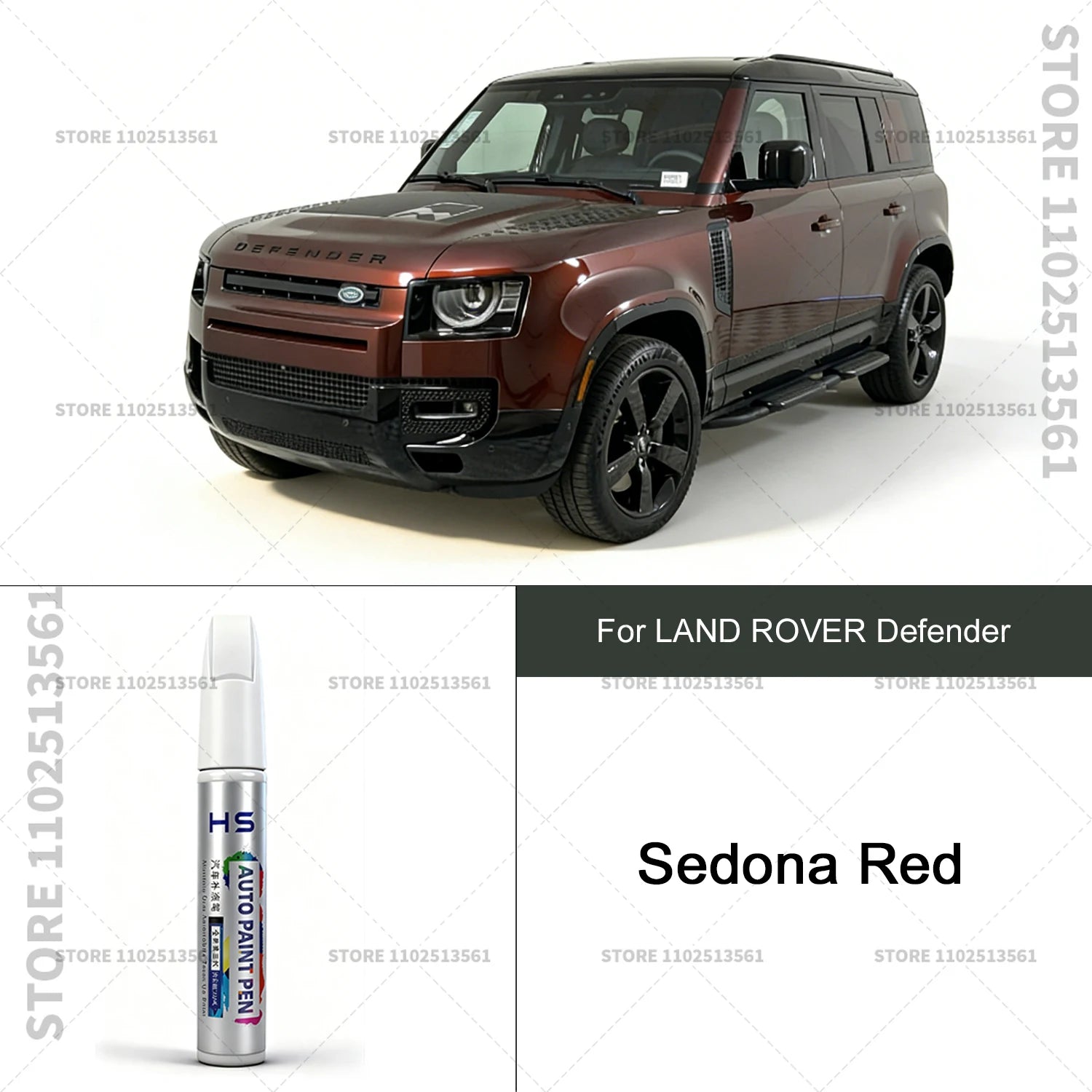 For LAND ROVER Defender Car Paint Repair Pen Paint Scratch Repair Accessories Fuji White Santorini Black Eiger Grey Sedona Red