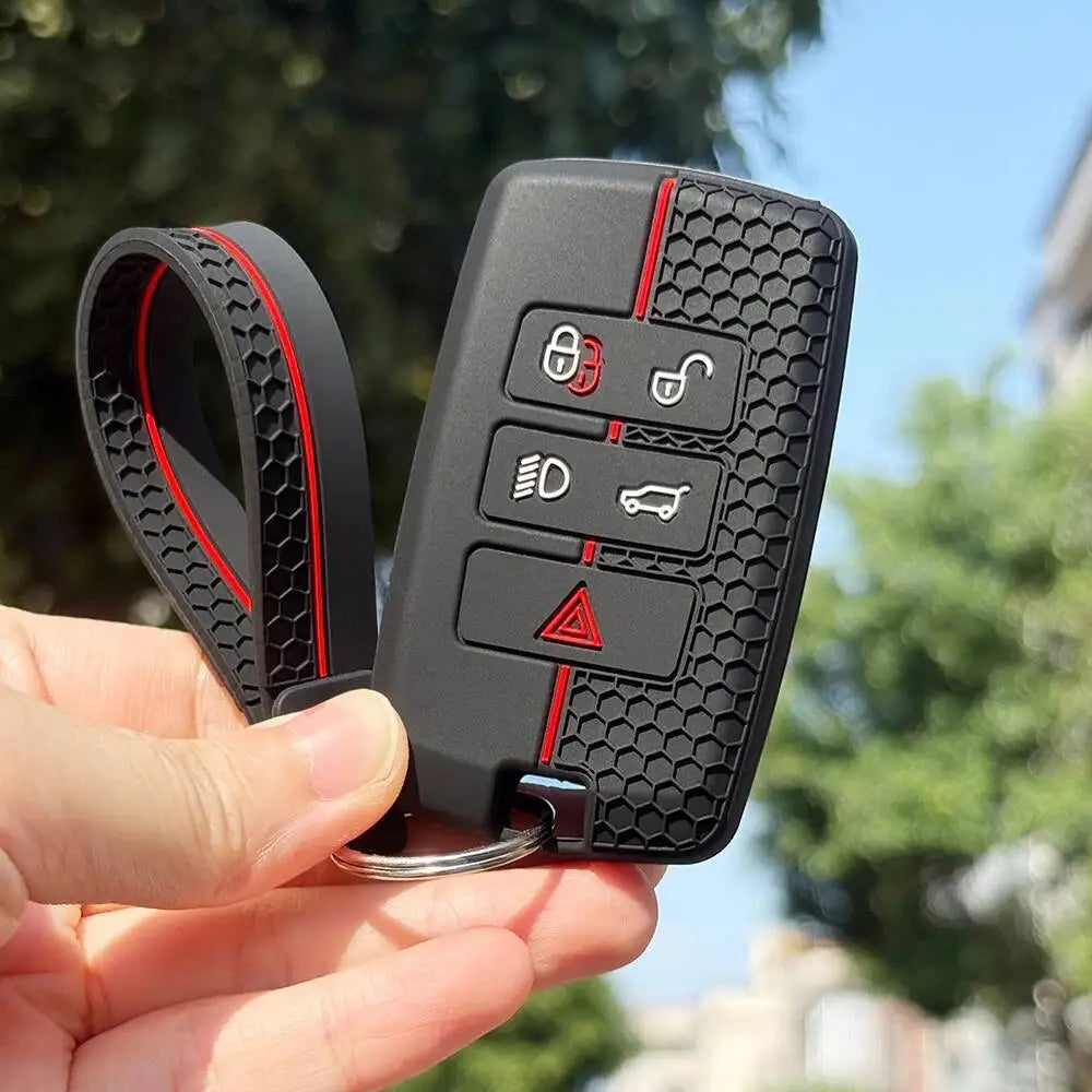 Keychain Full Protect For Land Rover Discovery Freelander Range Rover 45 Velar Defender Range R Evoque Silicone Key Case