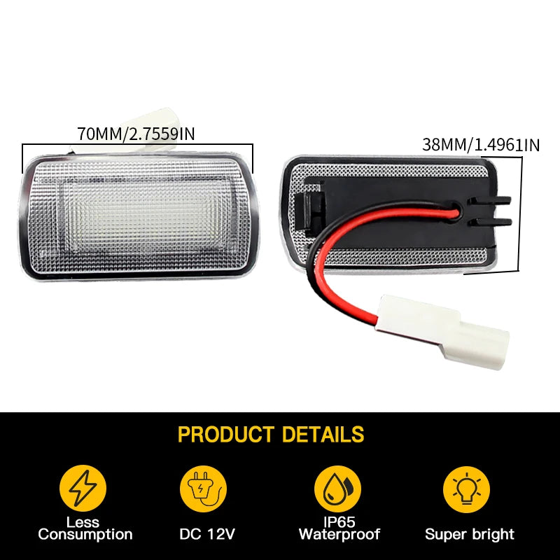2/10PC LED Courtesy Lamp Car Door Lights For Toyota Camry Sienna Avalon Tundra Venza Highlander 4Runner Land Cruiser 8123030200