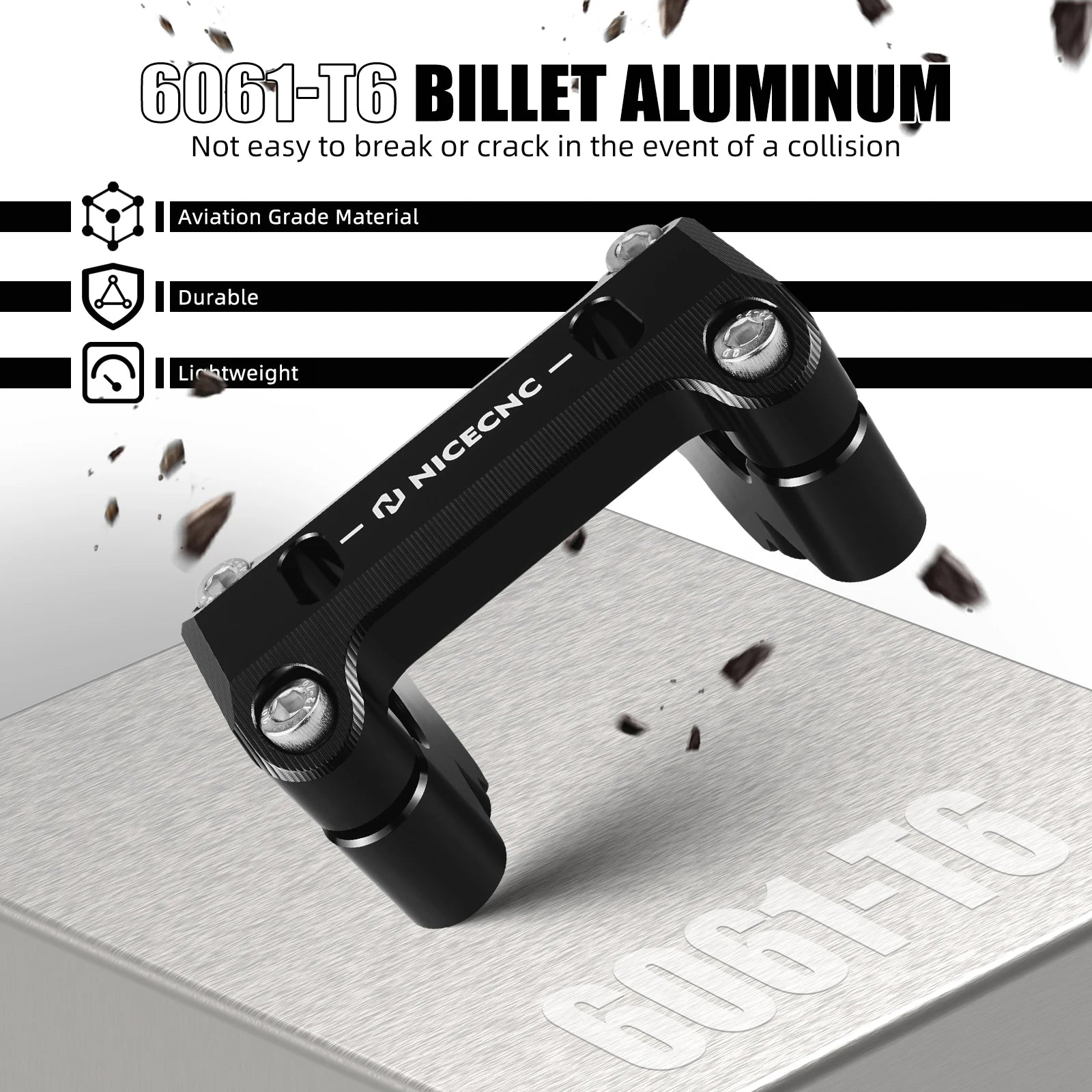 For BMW R1250GS R1200GS GSA Handlebar Riser 45MM R 1250 GS R1250GS Adventure 2019-2023 R 1200 GS R1200GS Adventure 2014-2018