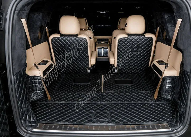 Car Rear Trunk Mat For BYD Leopard 8 Denza B8 2025 2026 2027 6SEAT 7SEAT Leather Cover Cargo Liner Rug Boot Pad Auto Accessories