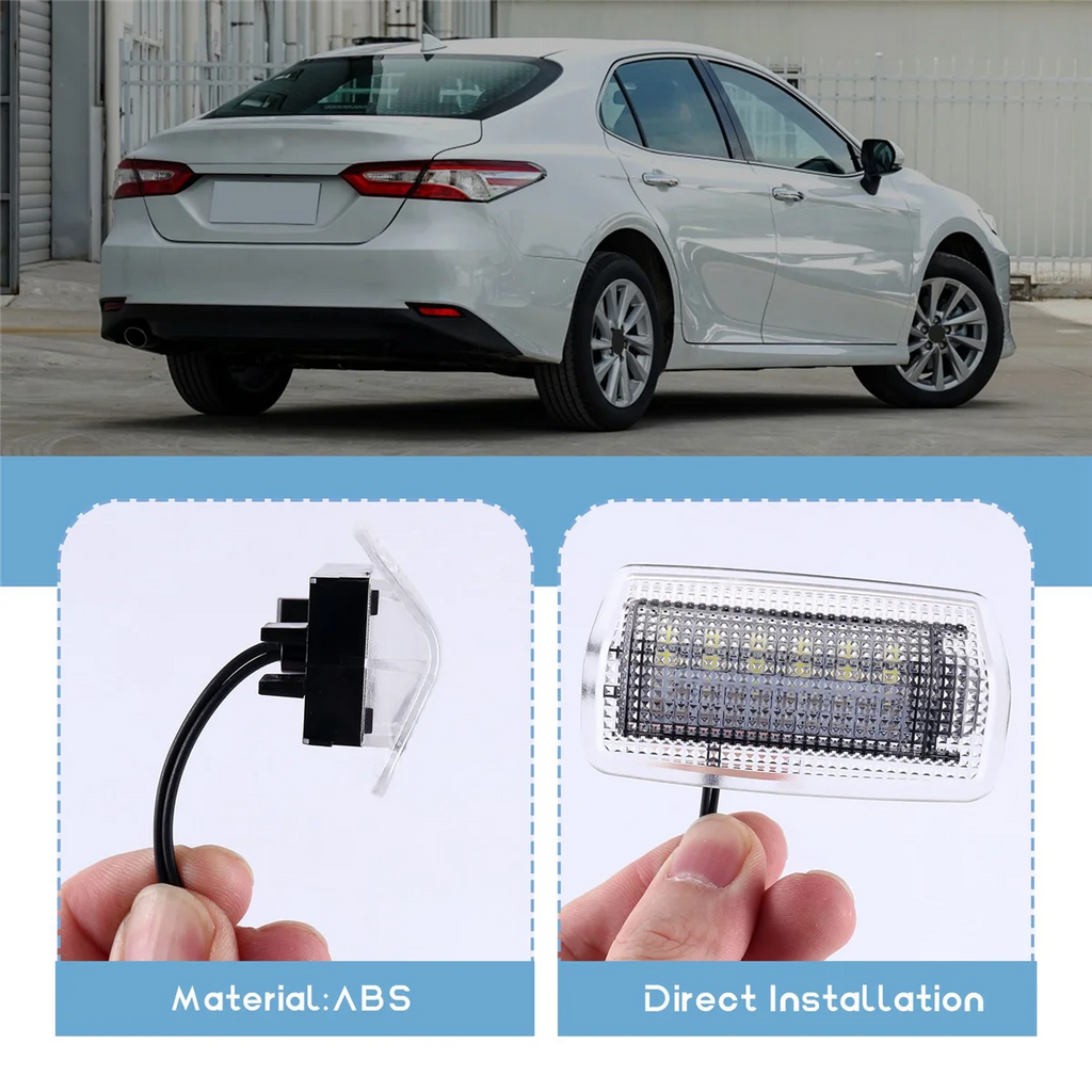 2Pcs for Toyota Land Cruiser 200 Series 150 Series Prado MK4 J150 Lexus ES240 IS250 LED Courtesy Door Light Bulb White