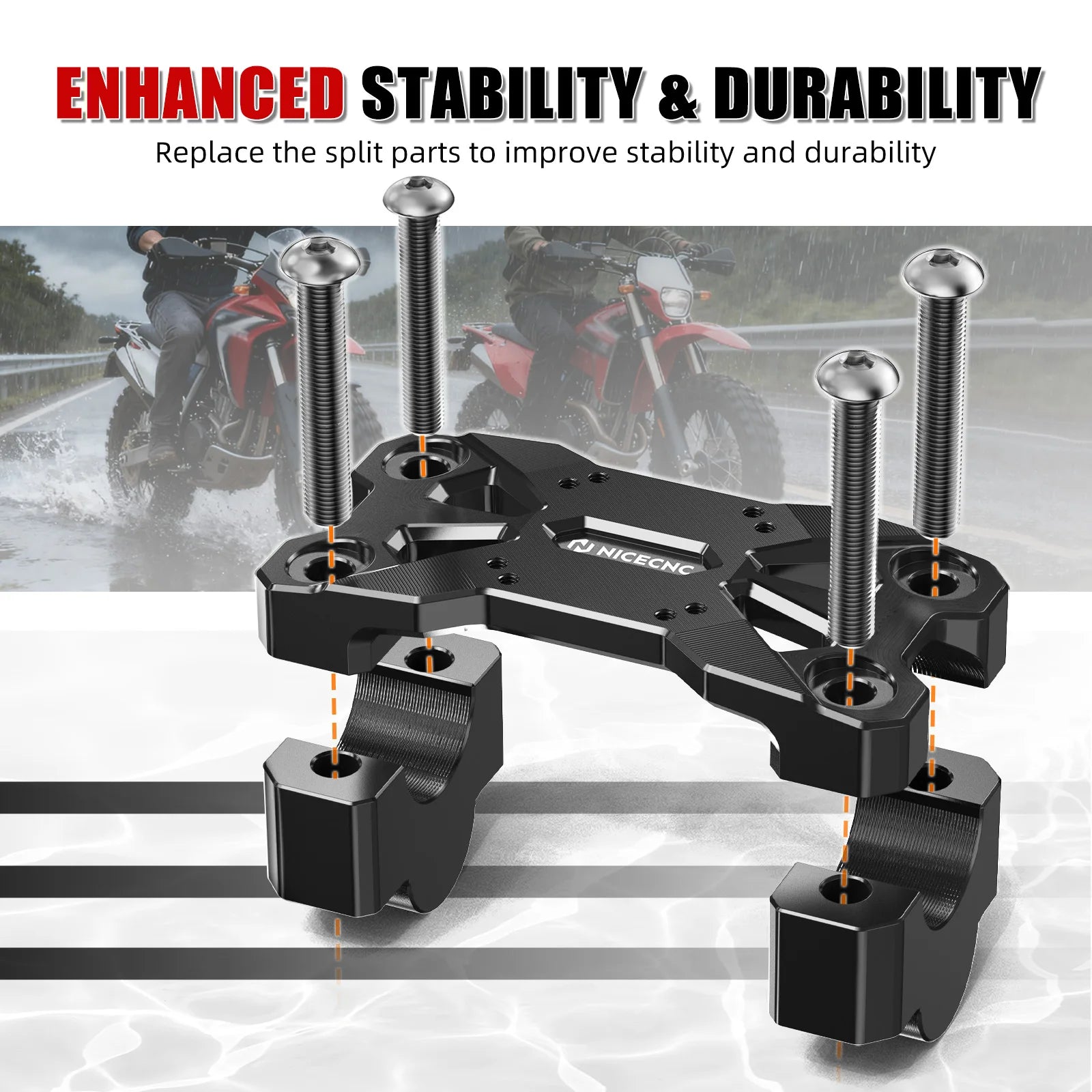 For 2020-2025 Honda CRF1100L Africa Twin Adventure Handlebar Riser 25mm GPS AMPS Mount CRF1100L Africa Twin CRF1100L Adventure