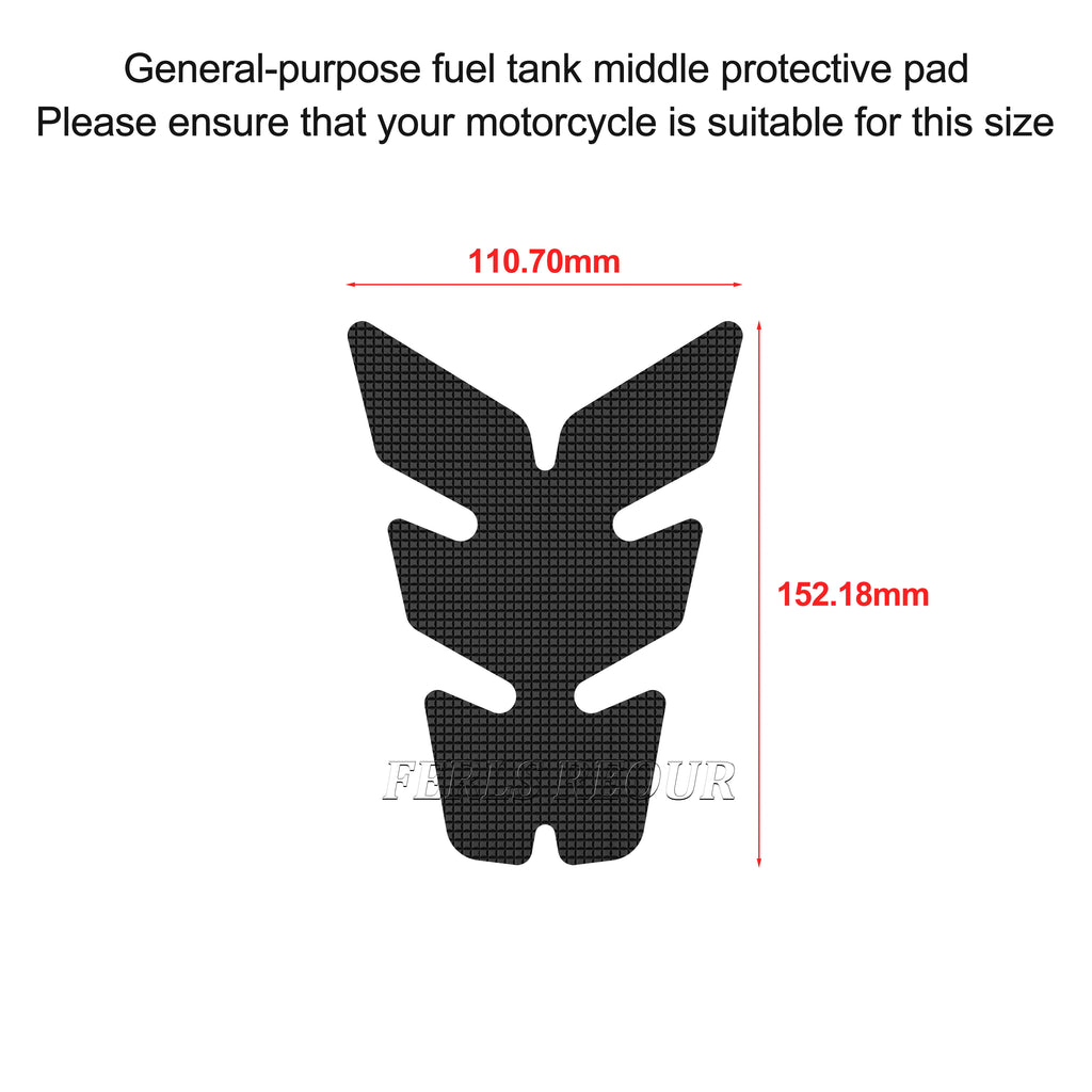 For HONDA AFRICA TWIN CRF1100 L 2020-20  Motorcycle Tank Pad Rubber Black Anti Slip Gas Fuel Tank Protector Sticker Anti Scratch