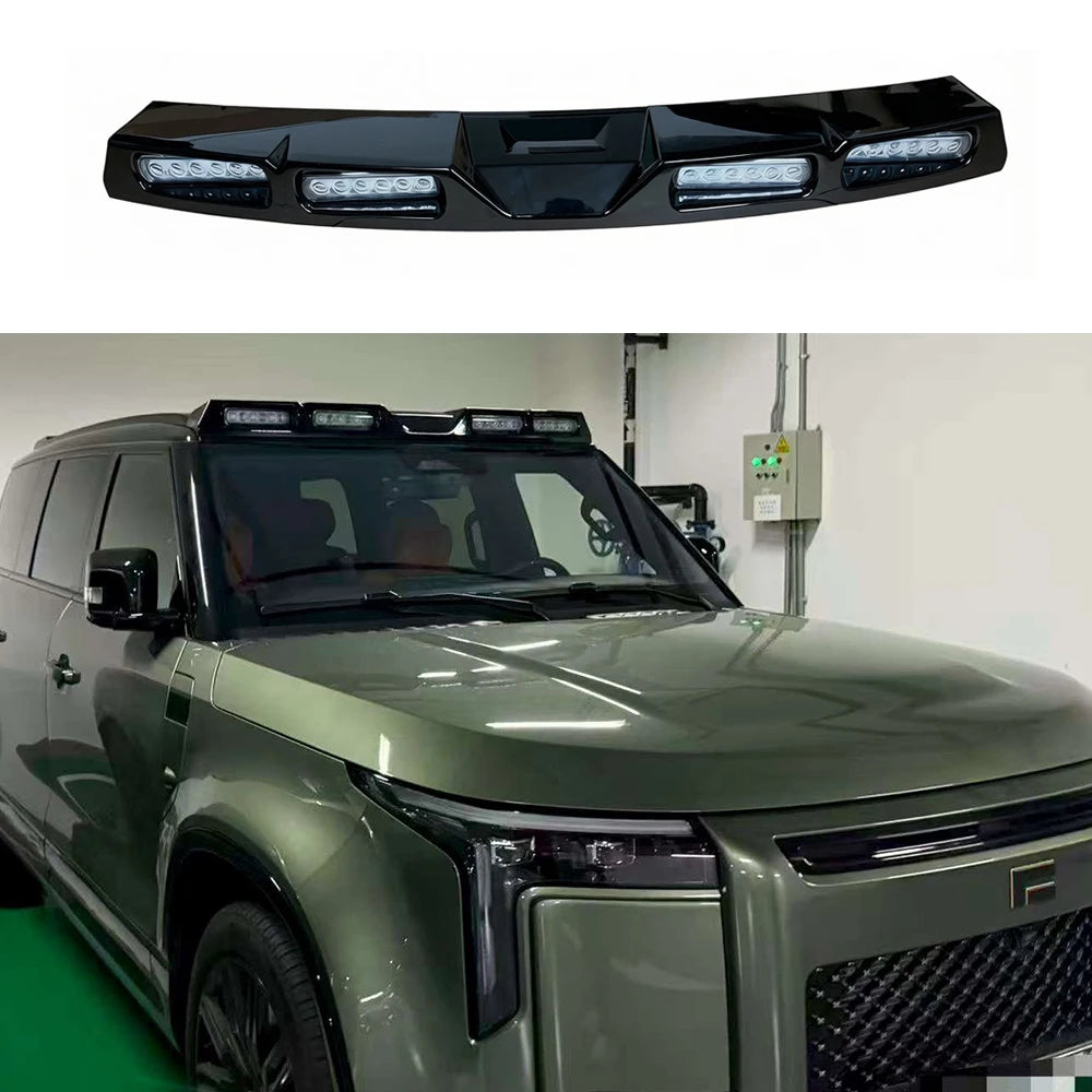 Car Roof Light Fit for BAIC JISHI ROX 01 2024 2025 2026 Outdoor Searchlight  LED Roof Rack Light Spoiler Modified Accessories