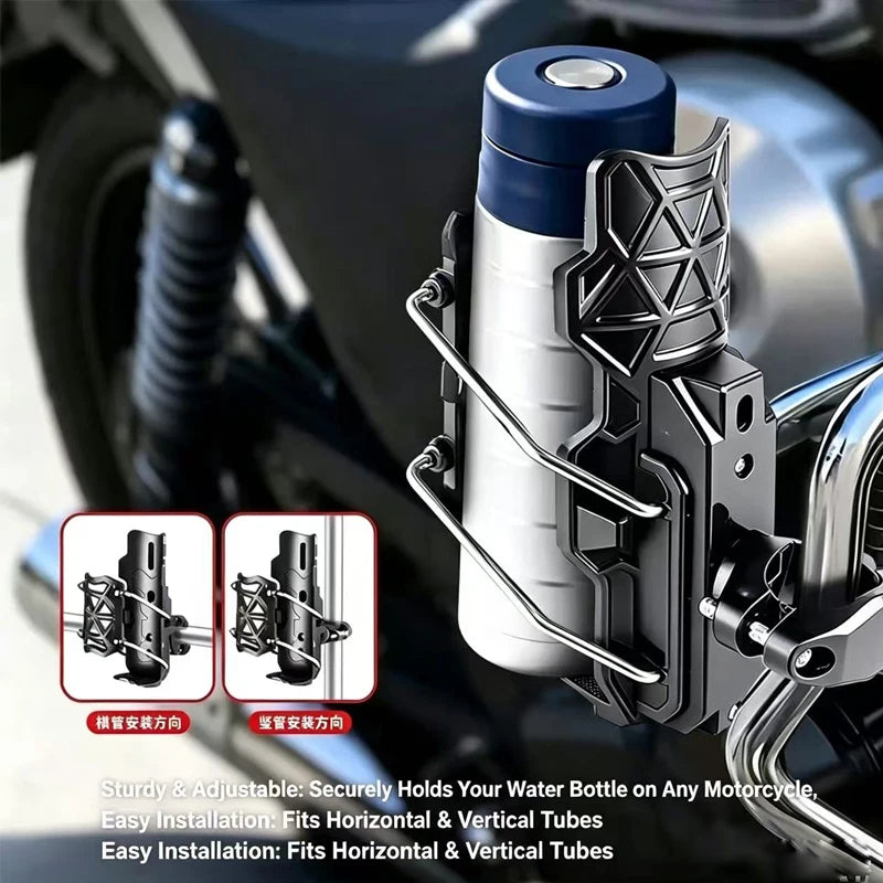 Motorcycle Water Bottle Holder 360° Rotatable For Honda Africa Twin CRF 1100 L CRF1100 CRF1000L 650 XADV Anti-Shake Cup Mount