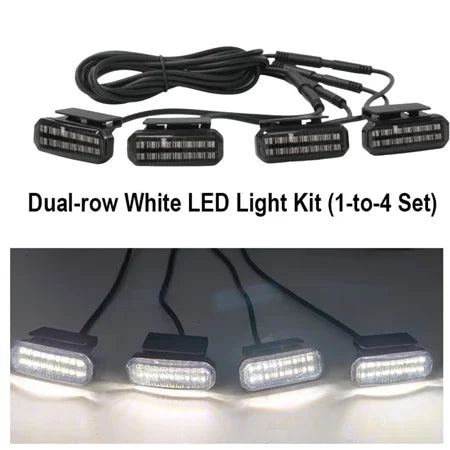 18LED Front Grille Light FOR BYD LEOPARD 8 DENZA B8 Car Daytime Running Light Wheel Eyebrow Lamp For Pickup Offroad 12V