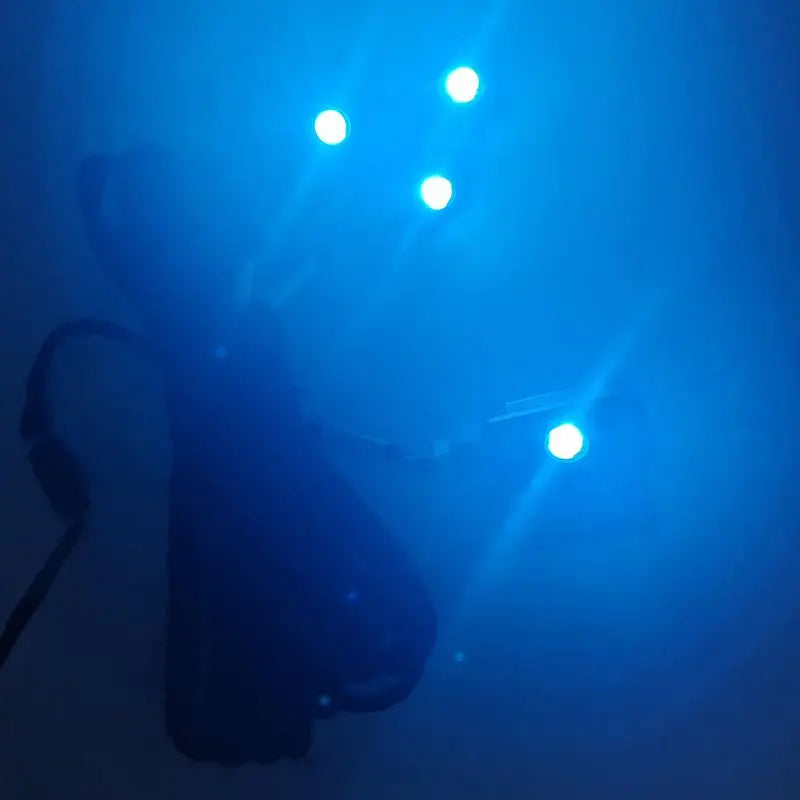 4 قطع إضاءة LED داخلية للسيارة، شرائط إضاءة محيطية للقدم، إضاءة زخرفية باللون الأزرق الثلجي لتويوتا لاند كروزر برادو LC250 J250