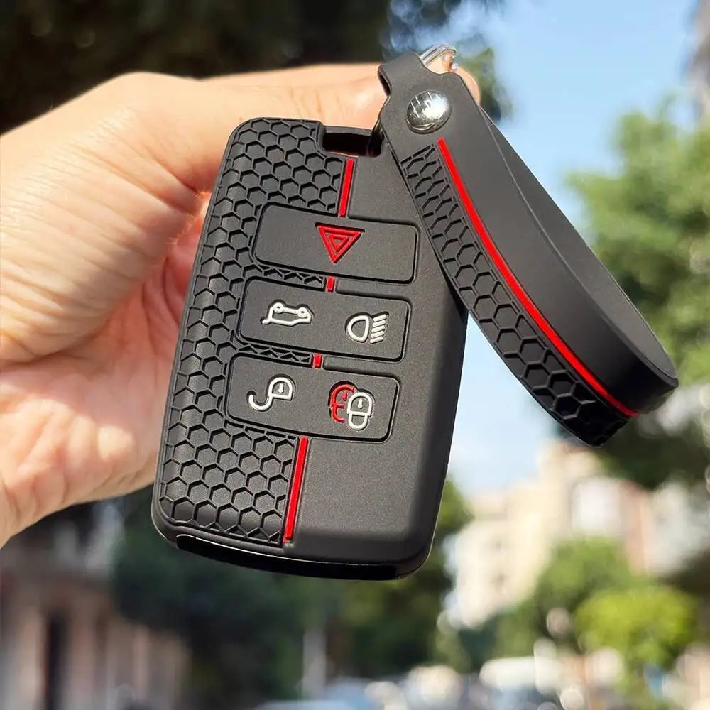 Keychain Full Protect For Land Rover Discovery Freelander Range Rover 45 Velar Defender Range R Evoque Silicone Key Case
