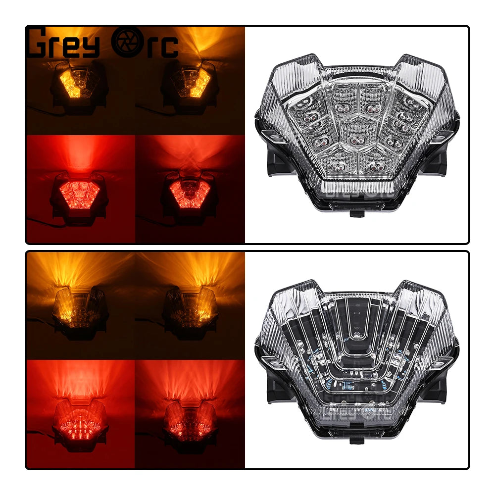 Motorcycle LED Rear Tail Light Brake Turn Signal Integrated Light For Yamaha MT-07 MT07 2018 2019 2020 2021 2022 2023 2024