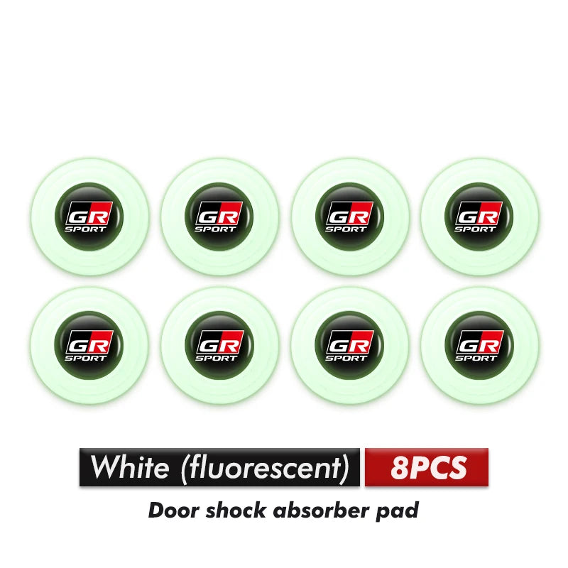 Car Logo Door Shock Absorbing Pad Sound Insulation Anti-collision Pad For Toyota Yaris Corolla Prius Auris CHR Land Cruiser RAV4