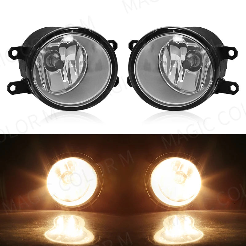 لمصابيح الضباب LED من تويوتا تناسب كورولا راف 4 كامري ياريس بريوس سي إتش آر هايلوكس لكزس، أضواء تشغيل نهارية للسيارة 12 فولت