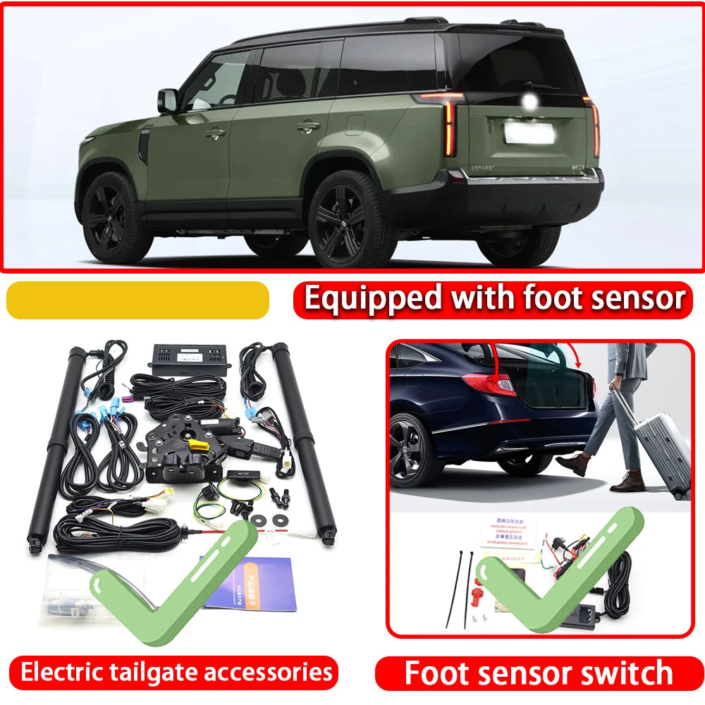 ZJCGO for Rox Polestones 01 2023 2024 2025 2026 OEM Automatic Electric Powered Tailgate Power Liftgate Tail Gate Lift Kit System