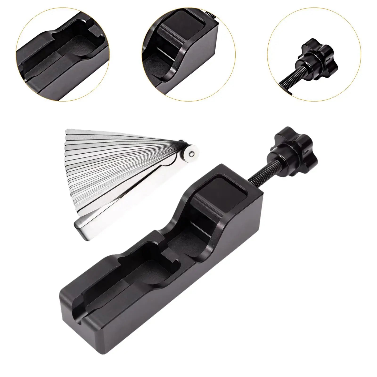 Universal Aluminum Alloy Spark Plug Gapping Adjustment Tool Easy Use Parts for Automotive Repair Work