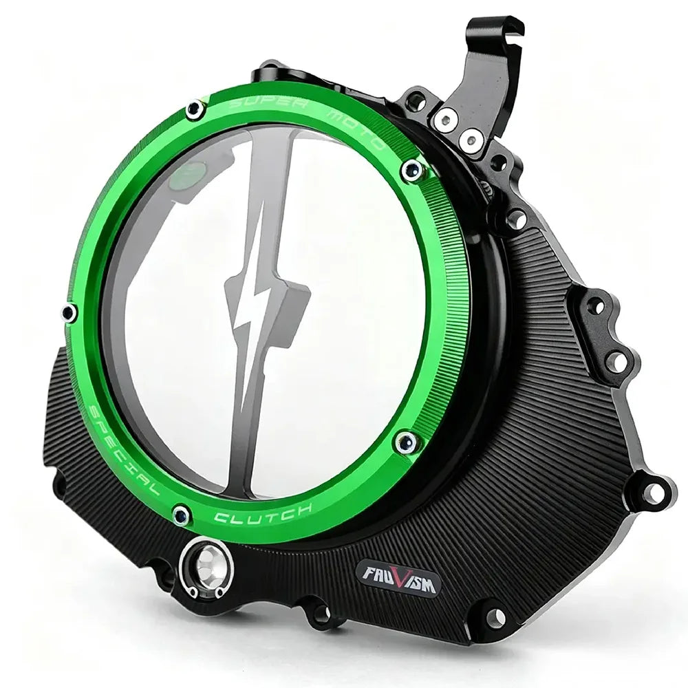 Clear Transparent Engine Case Cover Clutch Cover Modification for Kawasaki Ninja 400 Z400 Motorcycle accessories
