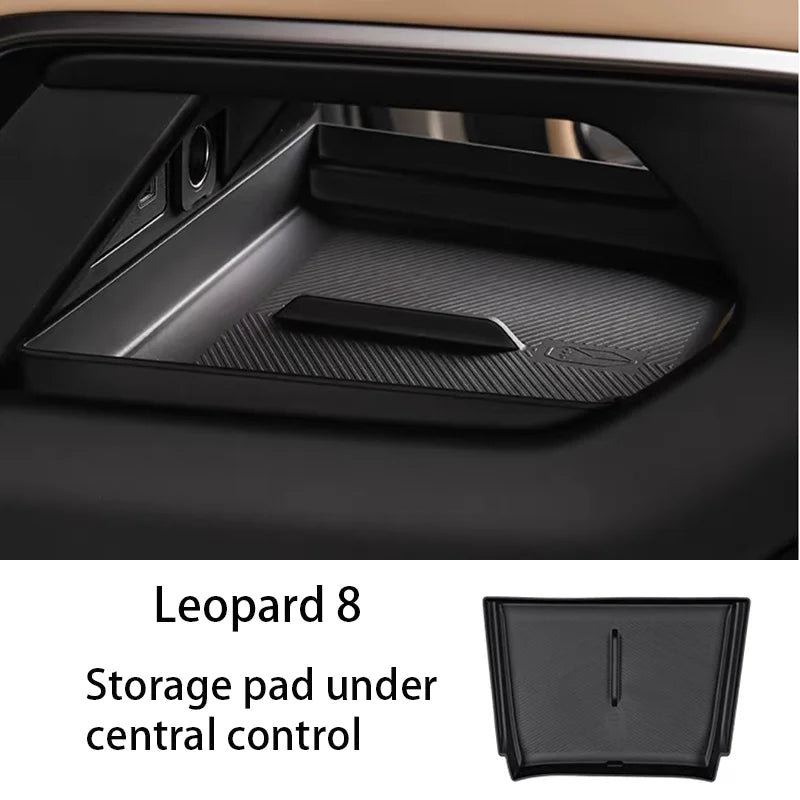 BYD FangChengBao Leopard 8 Denza B8 TPE Storage Box Cushion Under The Central Control Protective Pad For Storage Box Interior