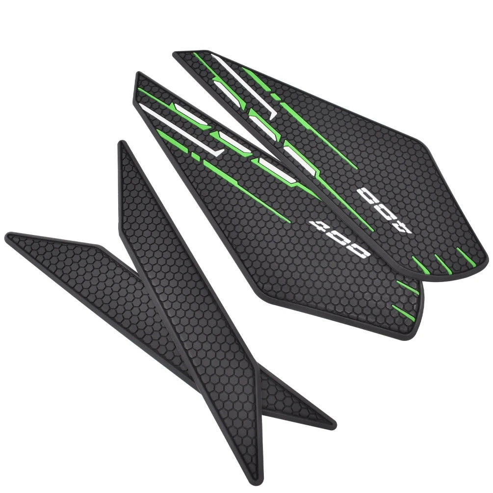 Ninja400 Z400 Tank Pad Stickers Gas Protector For Kawasaki Ninja 400 2019-2024 2023 Motorcycle Kit Knee Protection Oil Decals