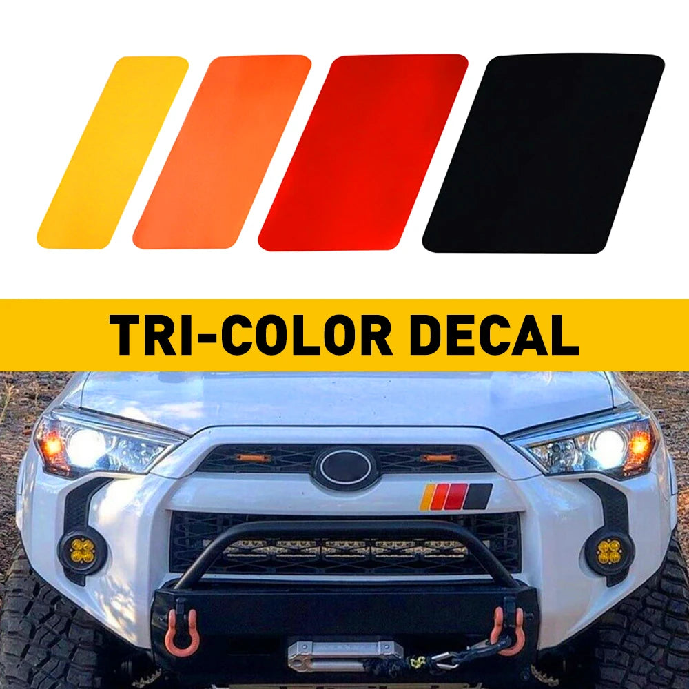 Fit For Toyota Tacoma Tundra 4Runner RAV4 Hilux Highlander Sequoia Land Cruiser Car Accessories Four-Wave Stripe Decal Sticker