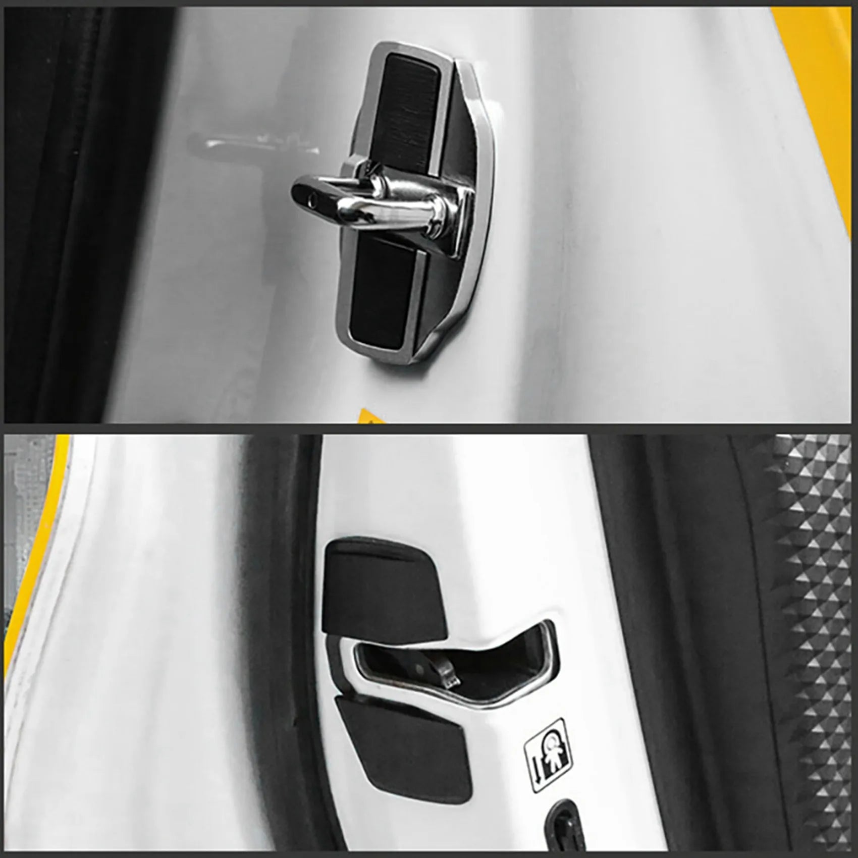 2 Sets TRD Door Stabilizer Door Lock Protector Latches Stopper Covers for Toyota Land Cruiser Alphard Vellfire