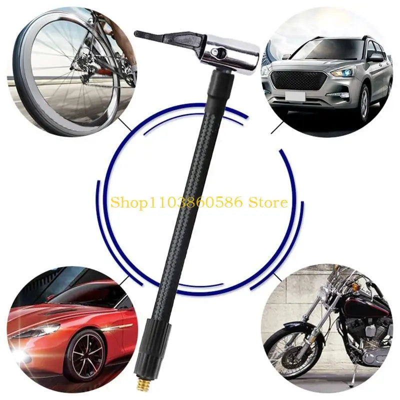 242A Tire Inflator Hose Tyre Hose Portable Air Compressor Pipe for Car Motorbike