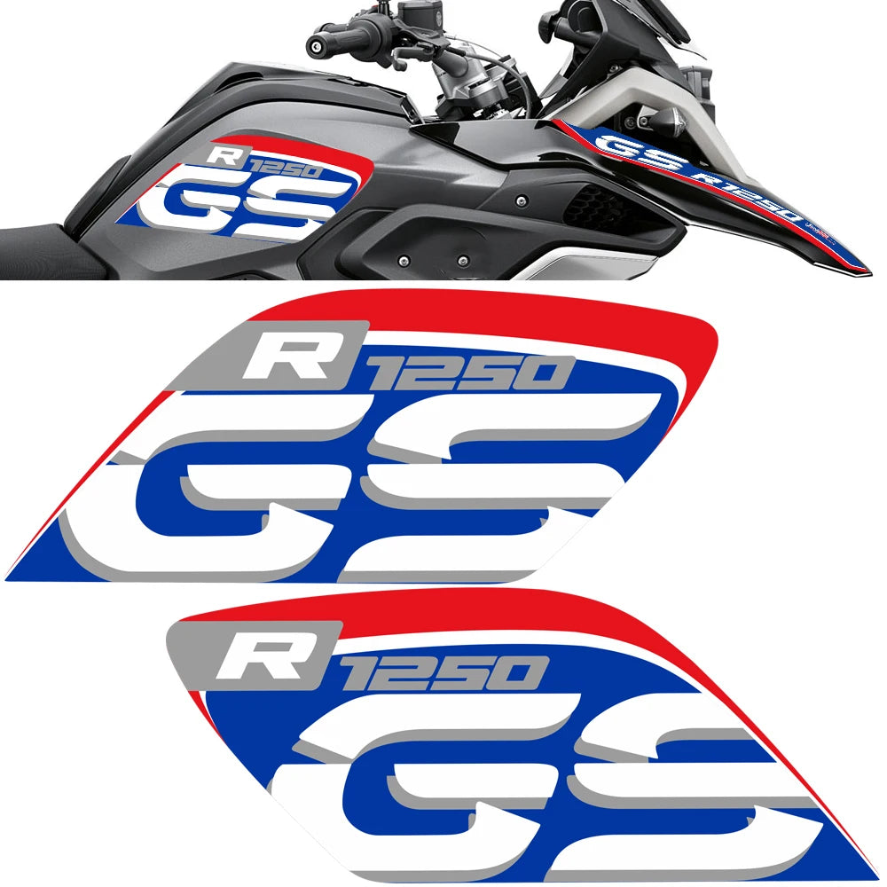 For BMW R1250GS R1250 R 1250 GS HP Rallye Motorcycle Tank Pad Front Nose Beak Fairing Fender Protector Stickers 2019 2020 2021