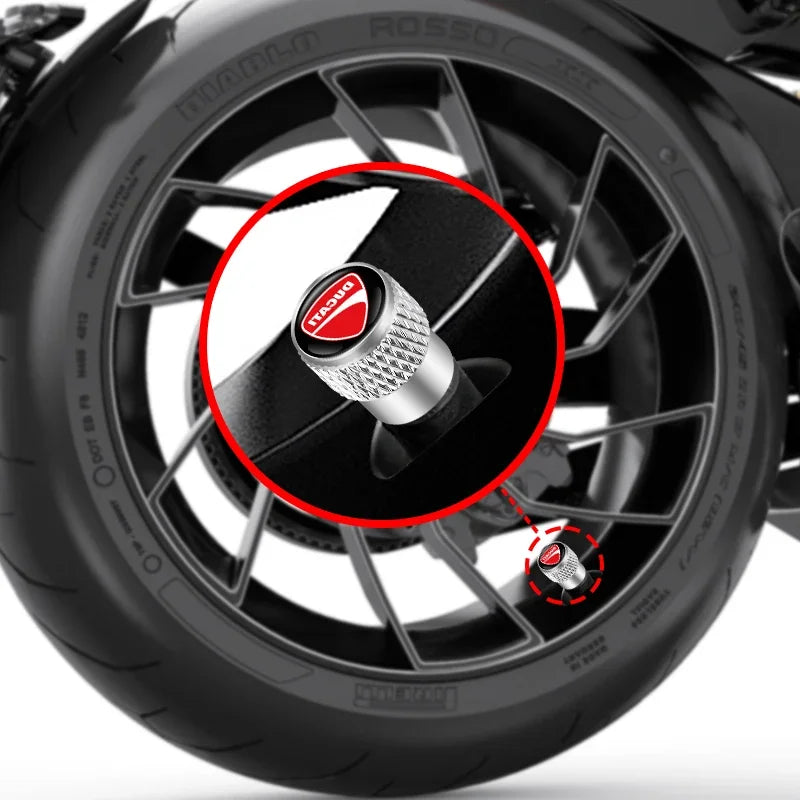 For Ducati Panigale Diavel Superleggera V4 V2 Scrambler Motorcycle CNC Aluminum Wheel Tire Valve caps Airtight cover