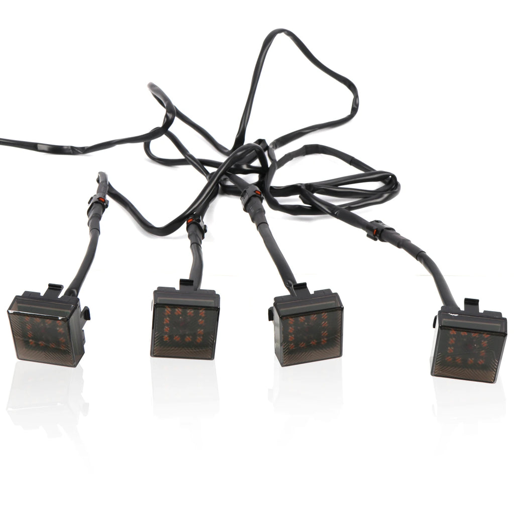 مناسب لسيارة تويوتا لاند كروزر برادو J250 LC250 2024 2025 ضوء شبكة أمامية LED مصباح تحذير للقيادة النهارية شبكة DRL ضوء أصفر