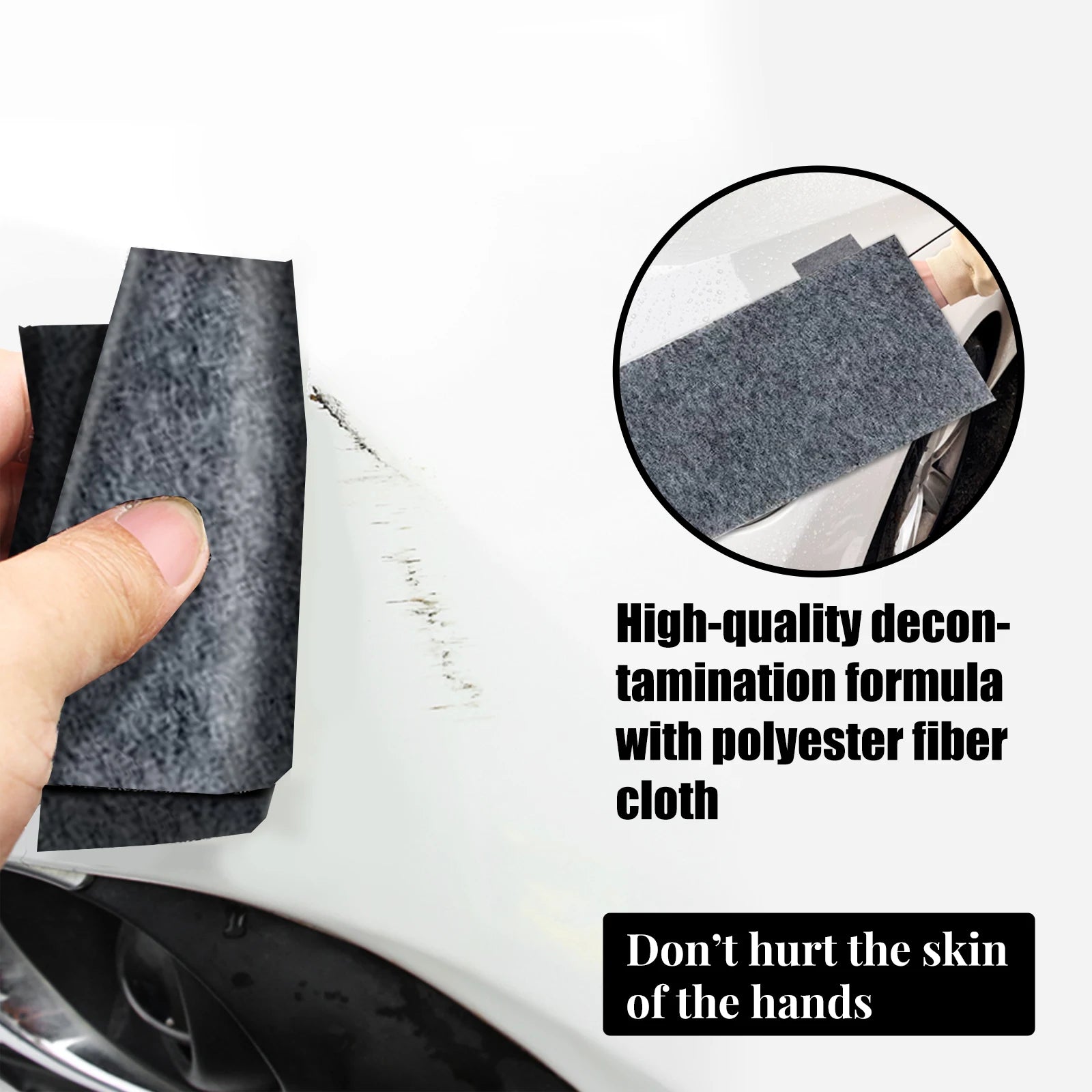 6PCS Nano Scratch Remover Cloth Car Paint Repair Polish Kit for Swirl Marks Light Scratches Removal Restores Shine Auto Care