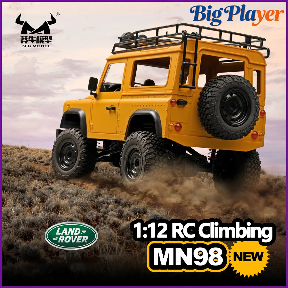 New MN MN99S MN98 1:12 RTR RC Rock Crawler 2.4G 4WD Land Rover Defender Simulated Remote Control Off-Road Truck Toy