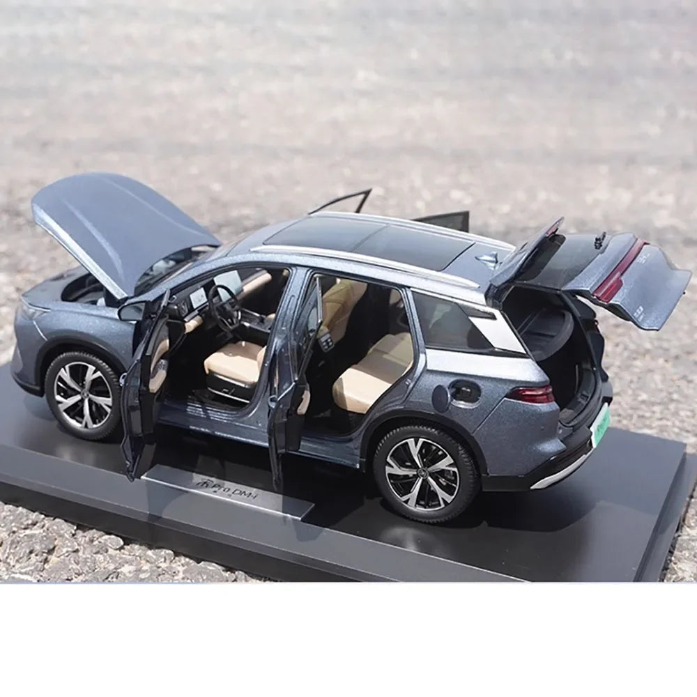 High Simulation 1:18 Original BYD Song Pro DM-i Second Generation Hybrid SUV Alloy Static Display Model