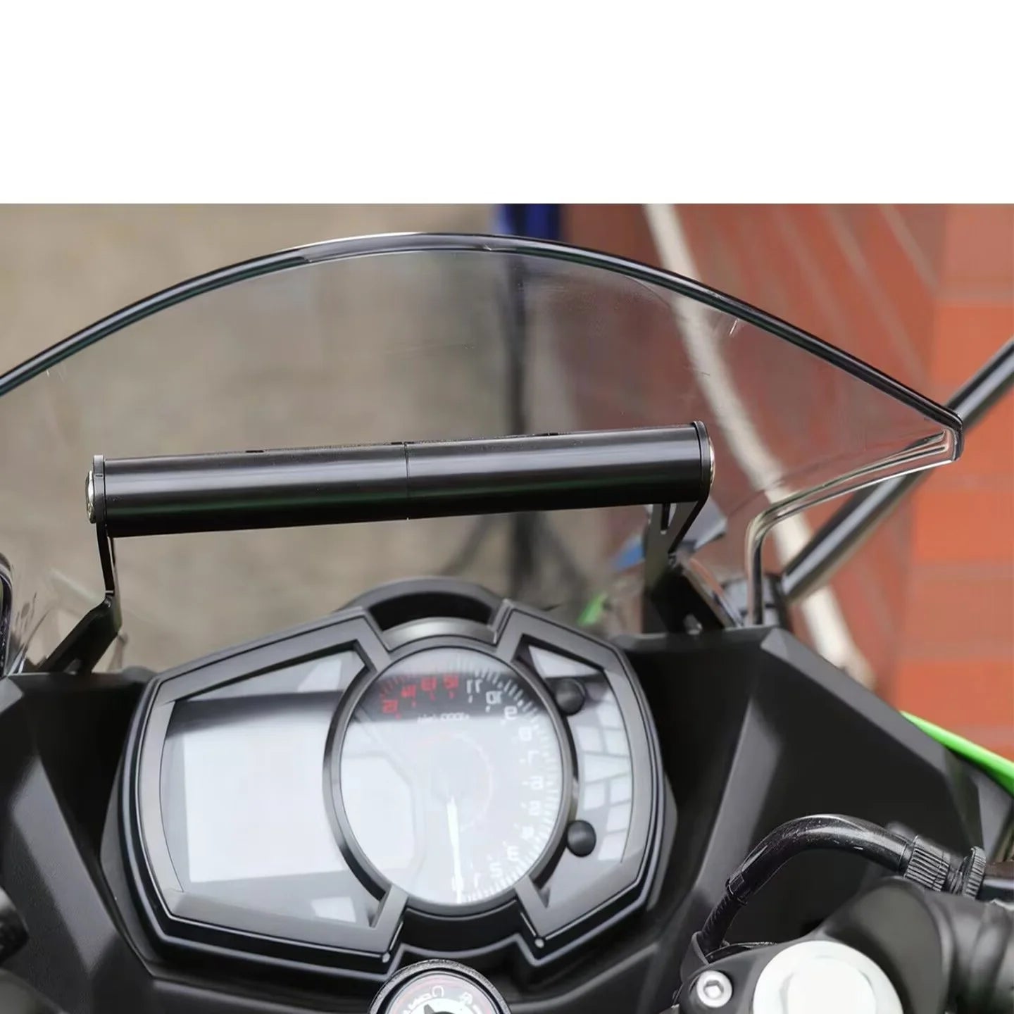 Modified Windshield Mount Phone Navigation Extending Rod Dash Cam Horizontal Bar Extension Bracket for Kawasaki Ninja 400 M5