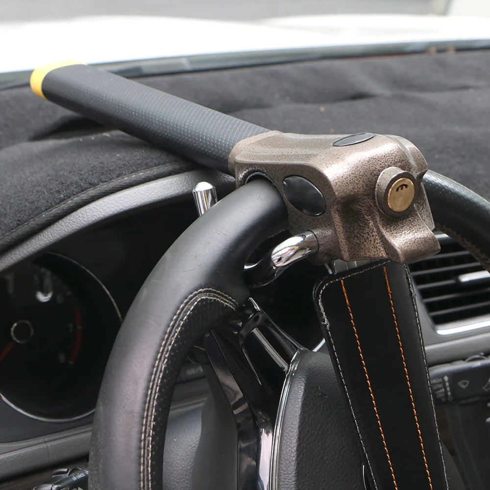 For Car RV Truck Trailer Steering Wheel Anti-Theft Lock Protection T-Locks Auto Accessories Security Locks Automobile Steering