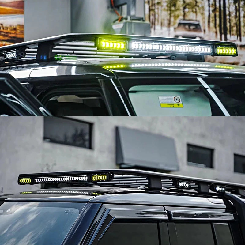 Suitable for 2020-2025 Land Rover Defender 90 110 130 light tower lighting component, roof spotlight
