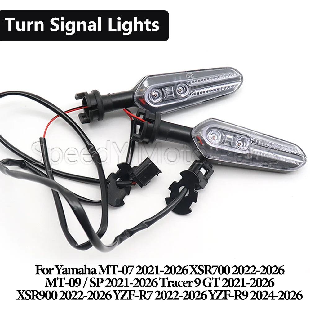 Motorcycle Turn Signals Lights Indicators For Yamaha MT-07 XSR700 XSR900 MT-09 Tracer 9 GT YZF-R7 YZF-R9 MT 07 09 YZF R7 R9