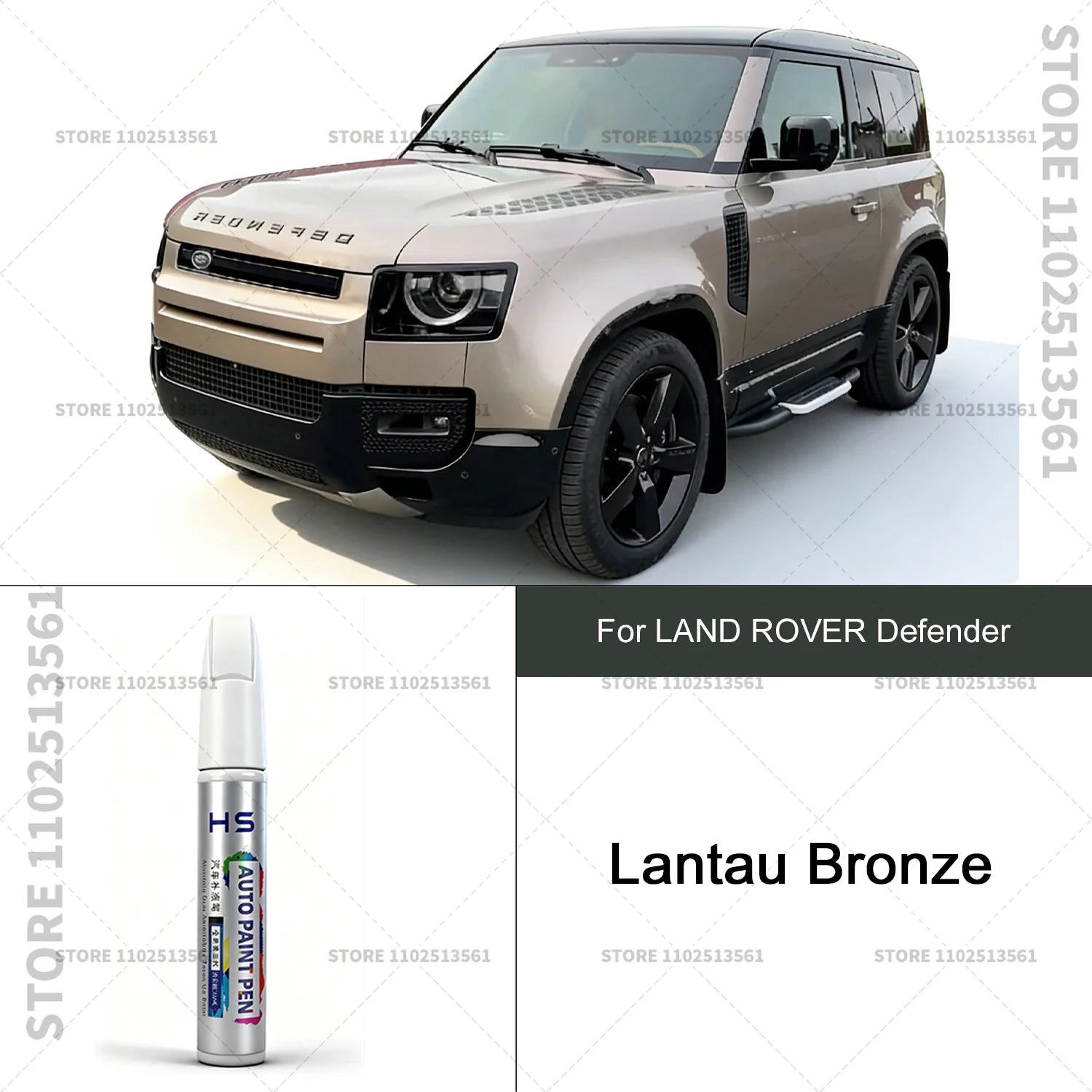 For LAND ROVER Defender Car Paint Repair Pen Paint Scratch Repair Accessories Fuji White Santorini Black Eiger Grey Sedona Red