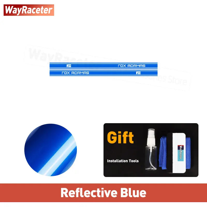 2 Pcs/Set Door Side Stripes Sticker Carbon Fiber Vinyl Decal For Polestones ROX ADAMAS 2025 2026 Accessories