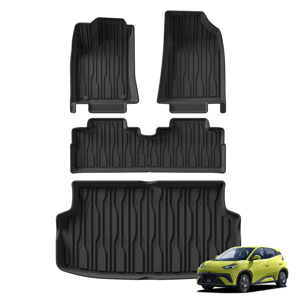 LUCKEASY Left/Right Drive for BYD Seagull/ATTO1 2025 Car Floor Mats Protective Pad Interior Accessories Waterproof Trunk Mat