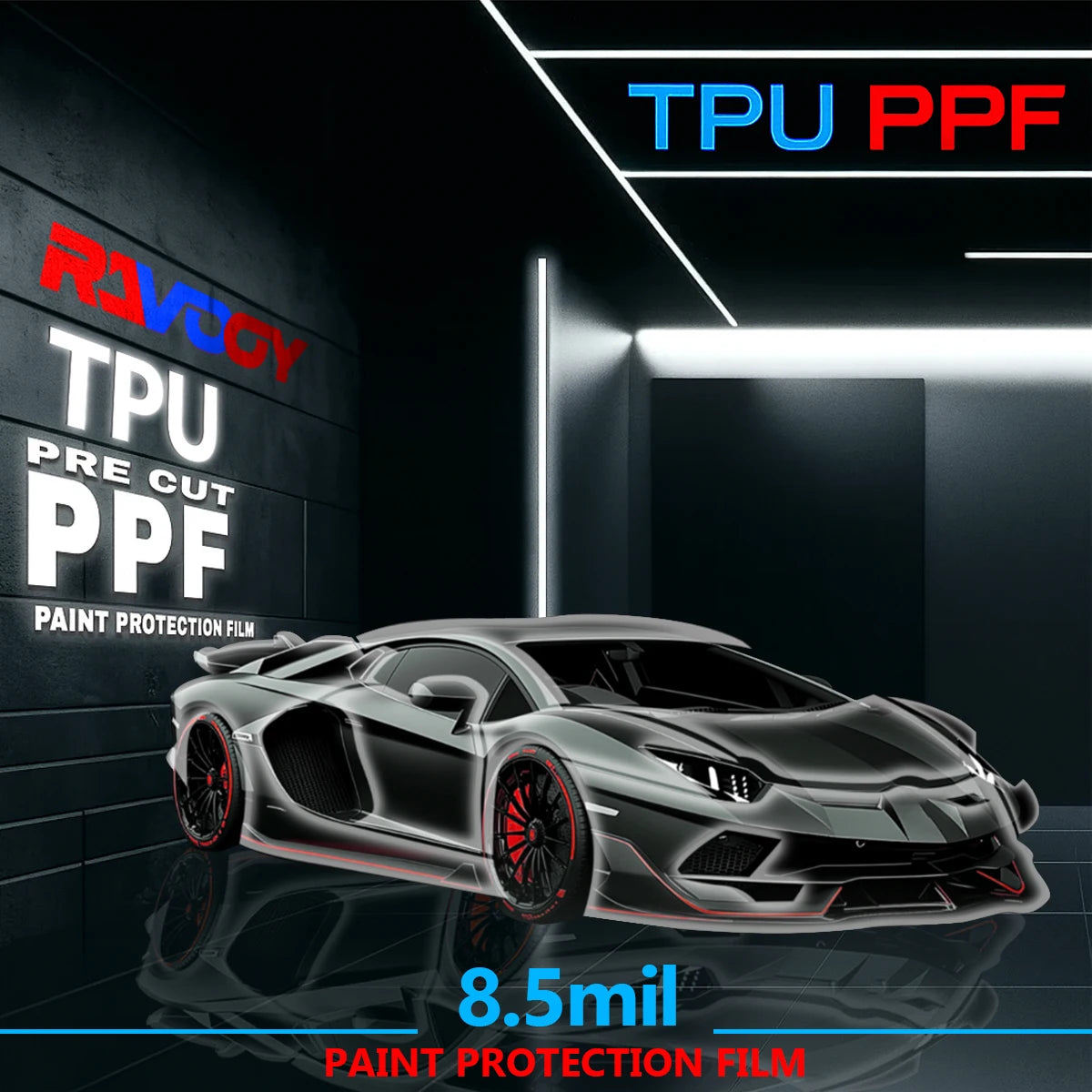 For Mercedes-Benz S Class Maybach 580 2021-2025 Glossy Matte Black Precut front PPF Kit Paint Protection Film