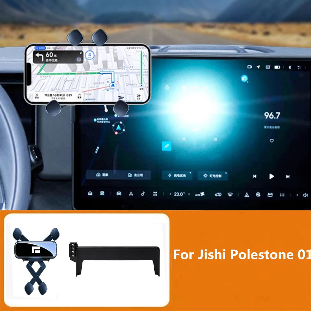 Car Phone Holder Screen Navigation Holder Modified For BAIC Jishi Polestone 01 Rox 01 2023 - 2026 Car Phone Holder Accessories