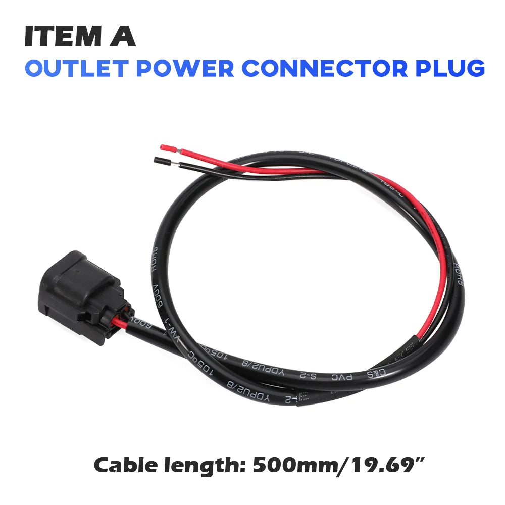 For HONDA XL750 Transalp 750 CRF Africa Twin 1000 1100 QC3.0 USB Charger 12V Power Outlet Connector Plug Dual USB Socket Cable